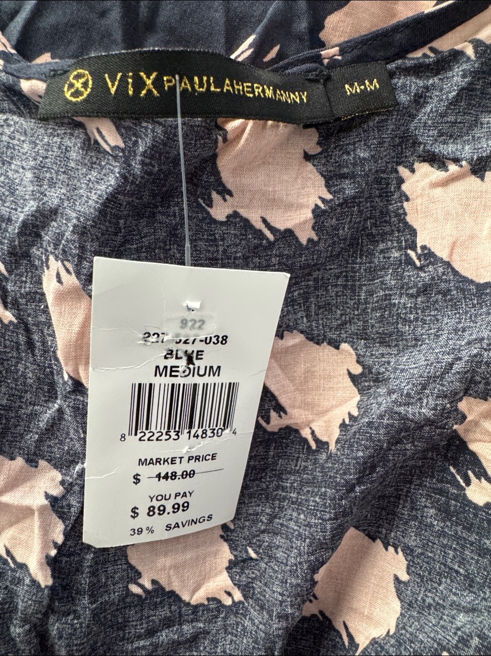 ViX Paula Hermanny Cecile Print Voile Cover Up Dress Medium NWT - Picture 2 of 6